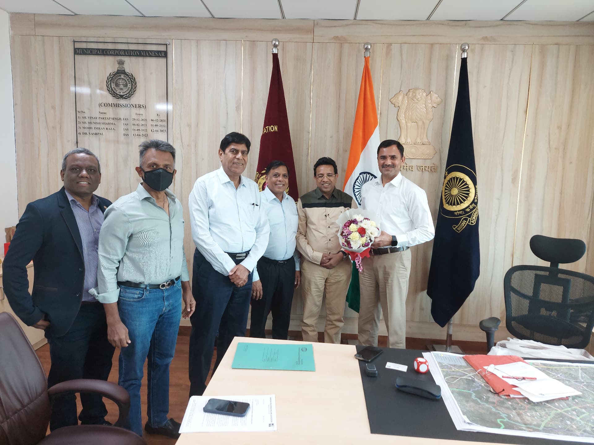 Meeting with Commissioner, Municipal Corporation Manesar